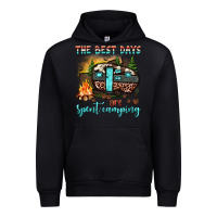 Black the best days are spent camping Urban Hoodie - JahusDesignShop