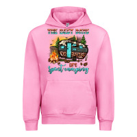 Fuchsia Pink the best days are spent camping Urban Hoodie - JahusDesignShop