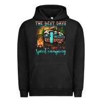 Pigment Black the best days are spent camping Urban Hoodie - JahusDesignShop