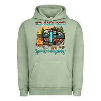 Pigment Oil Green the best days are spent camping Urban Hoodie - JahusDesignShop