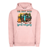 Pigment Salmon the best days are spent camping Urban Hoodie - JahusDesignShop