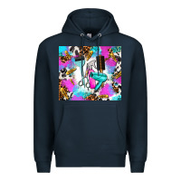 Navy hair stylist Premium Hoodie - AdoDesignShop
