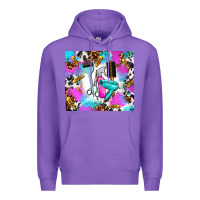 Purple hair stylist Premium Hoodie - AdoDesignShop