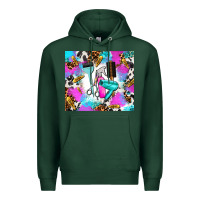 Sports Green hair stylist Premium Hoodie - AdoDesignShop