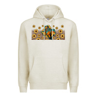 Oatmeal Heather texas map Premium Hoodie - JahusDesignShop
