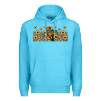 Ocean Blue texas map Premium Hoodie - JahusDesignShop