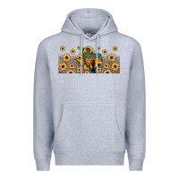 Heather Grey texas map Premium Hoodie - JahusDesignShop