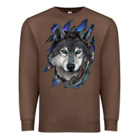 Chestnut Wolf scratch mark Premium Sweatshirt - RanaPortraitStore