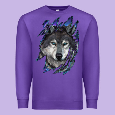 Premium Sweatshirt Wolf scratch mark