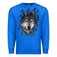 True Royal Wolf scratch mark Premium Sweatshirt - RanaPortraitStore