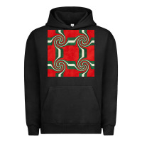 Pigment Black retro christmas seamless pattern Urban Hoodie - BundleAndBundleShop