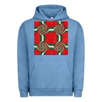 Pigment Pebble Blue retro christmas seamless pattern Urban Hoodie - BundleAndBundleShop