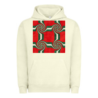 Pigment Pistachio retro christmas seamless pattern Urban Hoodie - BundleAndBundleShop