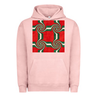 Pigment Salmon retro christmas seamless pattern Urban Hoodie - BundleAndBundleShop