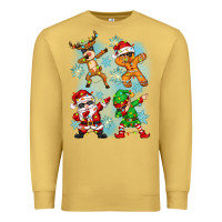 Antique Gold dabbing christmas Premium Sweatshirt - Zillion Design Studio