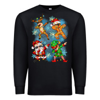 Black dabbing christmas Premium Sweatshirt - Zillion Design Studio