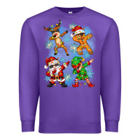 Purple dabbing christmas Premium Sweatshirt - Zillion Design Studio