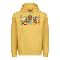 Antique Gold teacher life rainbow frosted Premium Hoodie - JahusDesignShop