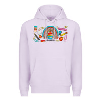 Lilac teacher life rainbow frosted Premium Hoodie - JahusDesignShop