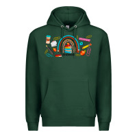 Sports Green teacher life rainbow frosted Premium Hoodie - JahusDesignShop