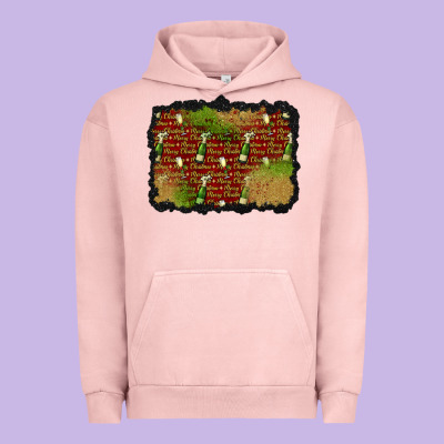 Christmas Champagne Background Urban Hoodie Designed By Bundleandbundleshop