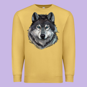 Wolf Premium Sweatshirt Designed By Ranaportraitstore