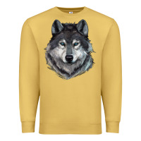 Antique Gold Wolf Premium Sweatshirt - RanaPortraitStore