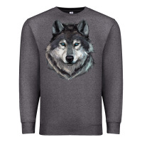 Charcoal Heather Wolf Premium Sweatshirt - RanaPortraitStore