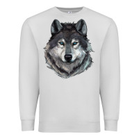 Dove Grey Wolf Premium Sweatshirt - RanaPortraitStore