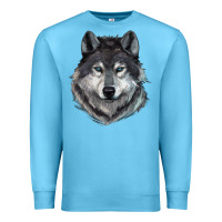 Ocean Blue Wolf Premium Sweatshirt - RanaPortraitStore