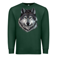 Sports Green Wolf Premium Sweatshirt - RanaPortraitStore