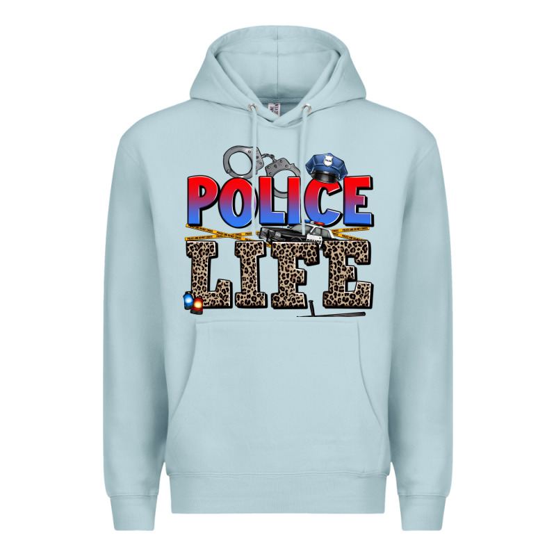 Police Life Premium Hoodie by AdoDesignShop | Teevron