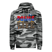 Slate Camo police life Premium Hoodie - AdoDesignShop