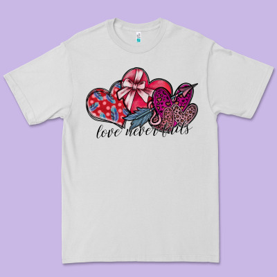 Love Never Fails Premium Tee Designed By Sublimationcraftshop