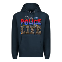 Navy police life Premium Hoodie - AdoDesignShop