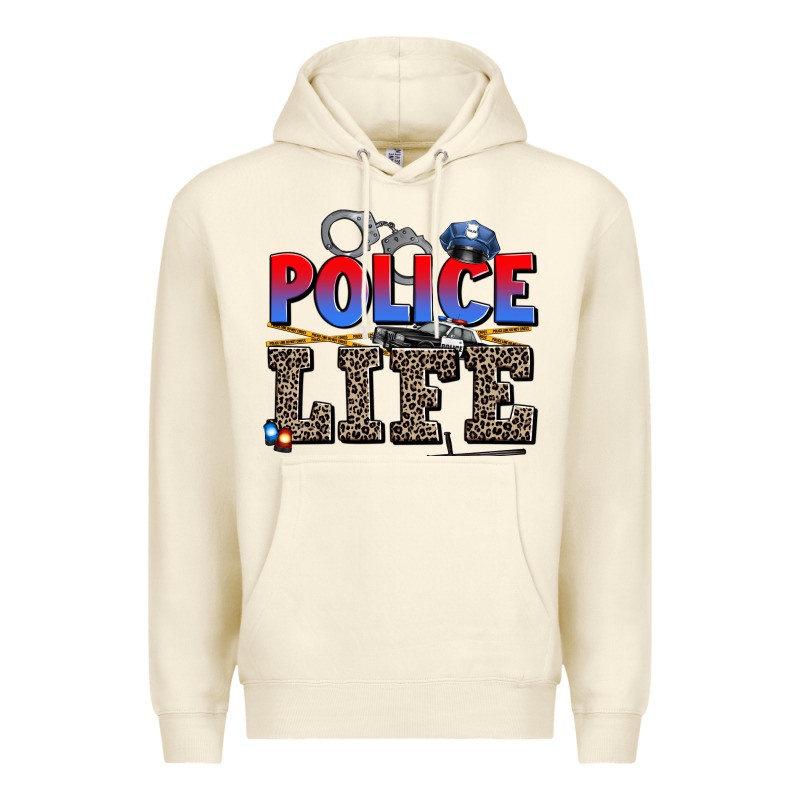 Police Life Premium Hoodie by AdoDesignShop | Teevron