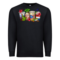 Black puerto rico coffee cups Premium Sweatshirt - texasbilliewilder