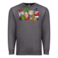 Charcoal Heather puerto rico coffee cups Premium Sweatshirt - texasbilliewilder