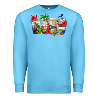 Ocean Blue puerto rico coffee cups Premium Sweatshirt - texasbilliewilder