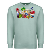 Seafoam puerto rico coffee cups Premium Sweatshirt - texasbilliewilder