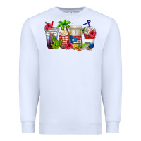 White puerto rico coffee cups Premium Sweatshirt - texasbilliewilder