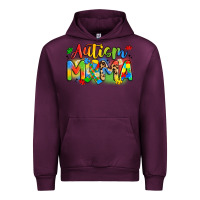 Mauve Wine autism mama Urban Hoodie - Artiststas