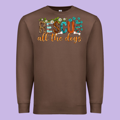 Premium Sweatshirt rescue all the dogs