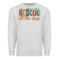 Dove Grey rescue all the dogs Premium Sweatshirt - texasbilliewilder