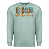 Seafoam rescue all the dogs Premium Sweatshirt - texasbilliewilder
