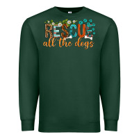 Sports Green rescue all the dogs Premium Sweatshirt - texasbilliewilder