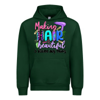 Forest Green making hair beautiful is kinda my thing Urban Hoodie - Artiststas