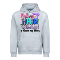 Heather Grey making hair beautiful is kinda my thing Urban Hoodie - Artiststas