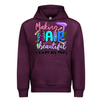 Mauve Wine making hair beautiful is kinda my thing Urban Hoodie - Artiststas