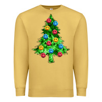 Antique Gold sequin's christmas tree Premium Sweatshirt - Zillion Design Studio